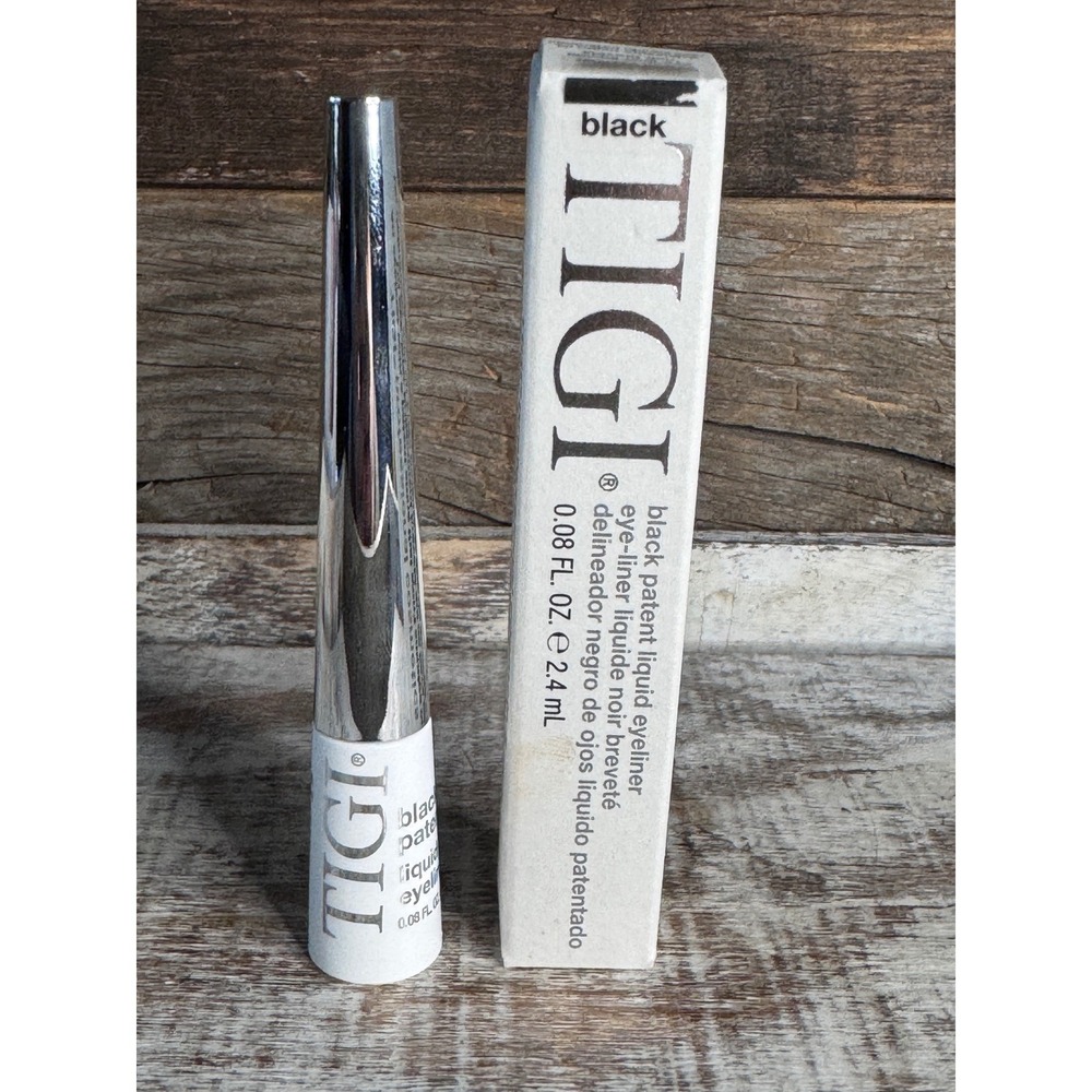 TIGI Black Patent Liquid Eyeliner | Bold Leather Finish | Waterproof | MSRP $24